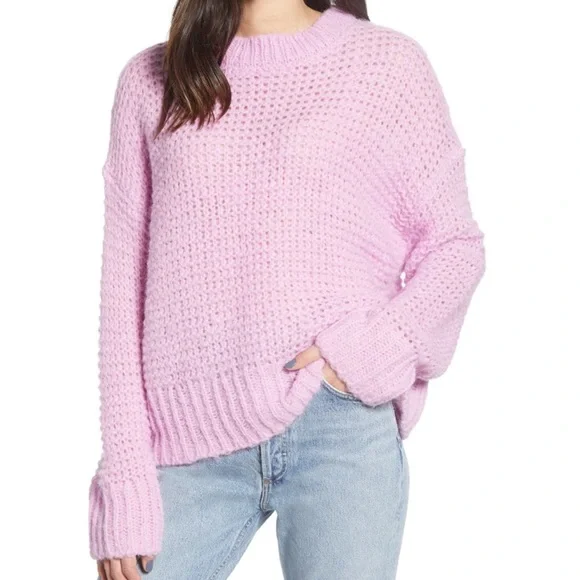 Chelsea 28 Tulip Purple Open Knit Sweater - Picture 1 of 8